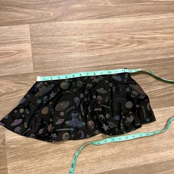 iheartraves Space Rainbow Reflective Mini Skirt - Picture 4 of 4